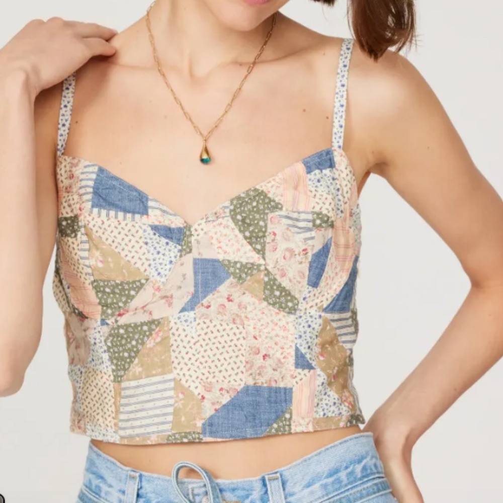 Polo Ralph Lauren Quilted Bustier Top
